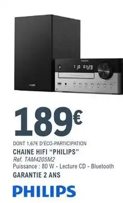 E.Leclerc Philips - chaine hifi offre