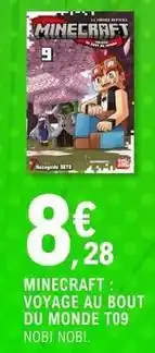 E.Leclerc Nobi nobi - minecraft: voyage au bout du monde t09 offre