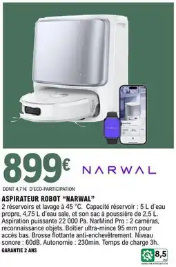 E.Leclerc Aspirateur robot narwal offre