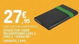 E.Leclerc Verbatim - disque dur 320gb offre