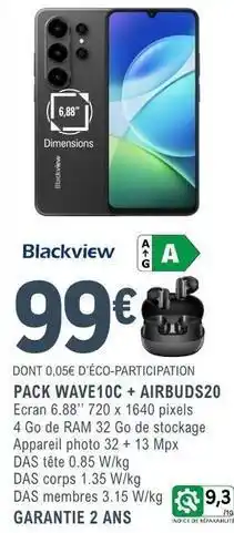 E.Leclerc Ram - pack wave10 + air buds20 offre