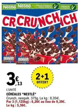 E.Leclerc Nestlé - céréales offre