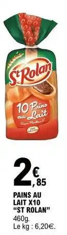 E.Leclerc Pains au lait x10 offre