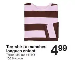 Zeeman Tee-shirt a manches longues enfant offre