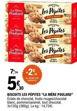 E.Leclerc La mère poulard - biscuits les pepites offre