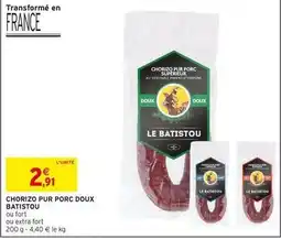 Intermarché Chorizo pur porc doux offre