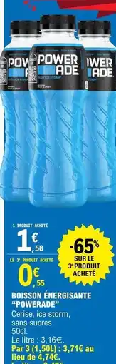 E.Leclerc Powerade - boisson énergétique offre