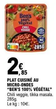 E.Leclerc Uncle ben's - plat cuisiné au micro-ondes offre