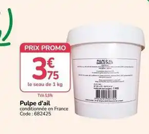Promo - pulpe d'ail