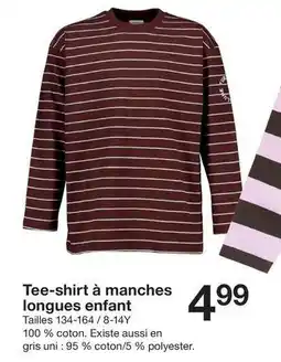 Zeeman Tee-shirt à manches longues enfant offre