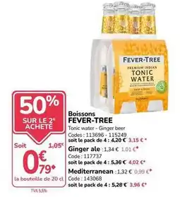 Promocash Fever tree - boissons offre