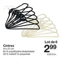 Zeeman Cintres offre
