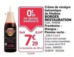 Promocash Borges - crème de vinaigre balsamique de modène offre