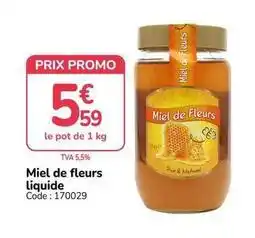 Promocash Promo - miel de fleurs liquide offre