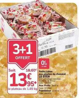 Promocash Le ster - petits cakes aux pépites de chocolat offre