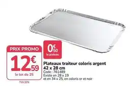 Promocash Promo - plateaux traiteur coloris argent offre