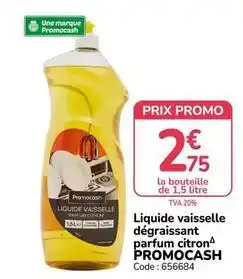 Promocash Promo - liquide vaisselle dégraissant parfum citron offre
