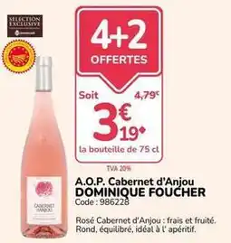 Promocash Dominique foucher - a.o.p. cabernet d'anjou offre