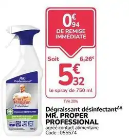Promocash Mr propre - dégraissant désinfectant offre