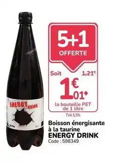 Promocash Boisson énergisante à la tourne offre