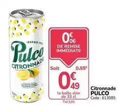 Promocash Pulco - citronnade offre
