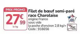 Promocash Promo - filet de boeuf semi-pare race charolaise offre