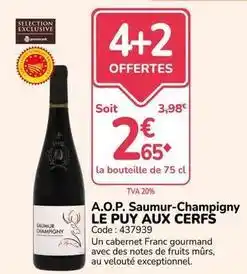 Promocash A.o.p. saumur-champigny offre