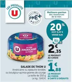 Hyper U U - salade de thon offre