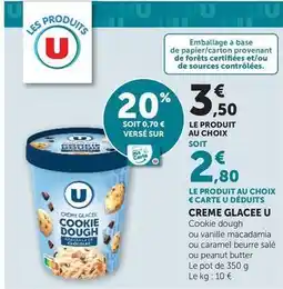 Hyper U U - creme glacee offre