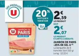 Hyper U U - jambon de paris offre