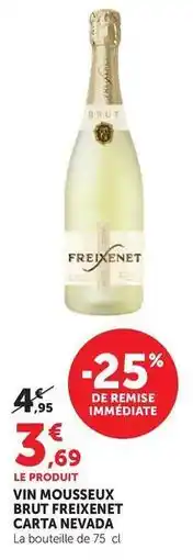 Hyper U Freixenet - vin mousseux brut carta nevada offre