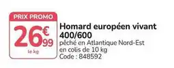 Promocash Promo - homard européen vivant 400/600 offre