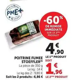 Hyper U Stoeffler - poitrine fumee offre