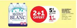 Hyper U Mont blanc - eau minerale naturelle offre