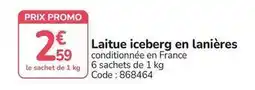 Promocash Promo - laitue iceberg en lanieres offre