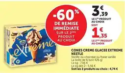 U Express Nestlé - cones creme glacee extreme offre