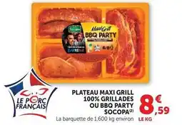 Hyper U Socopa - plateau maxi grill 100% grillades ou bbq party offre