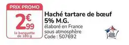 Promocash Promo - haché tartare de bœuf 5% m.g offre
