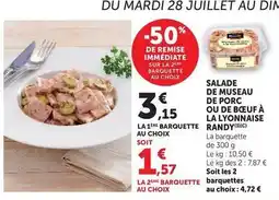 Hyper U Maison randy - salade de museau de porc a la lyonnaise offre