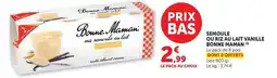 Super U Bonne maman - semoule ou miel au lait vanille offre