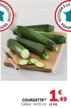 Super U Courgette offre