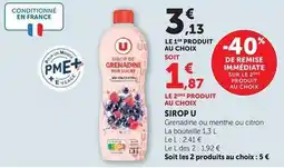 Hyper U U - sirop offre