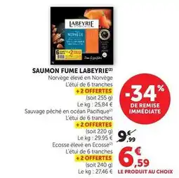 Super U Labeyrie - saumon fume offre