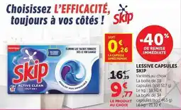 Super U Skip - lessive capsules offre