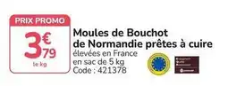 Promocash Promo - moules de bouchot de normandie prétes à cuire offre