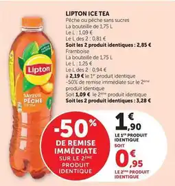 Super U Lipton - ice tea offre
