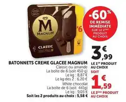 U Express Magnum - batonnets creme glacee offre