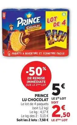 Super U Lu - prince chocolat offre