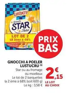 Hyper U Lustucru - gnocchi a poeler offre