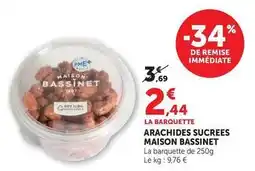 Hyper U Maison bassinet - arachides sucrees offre